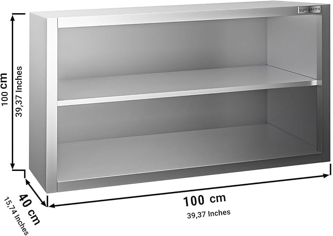 Commercial Kitchen Wall Cabinet for Restaurant and Hotel (39.3x15.7x39.3 Inch)