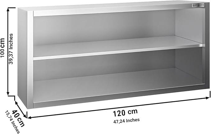 Commercial Kitchen Wall Cabinet for Restaurant and Hotel (47.2x15.7x39.3 Inch)