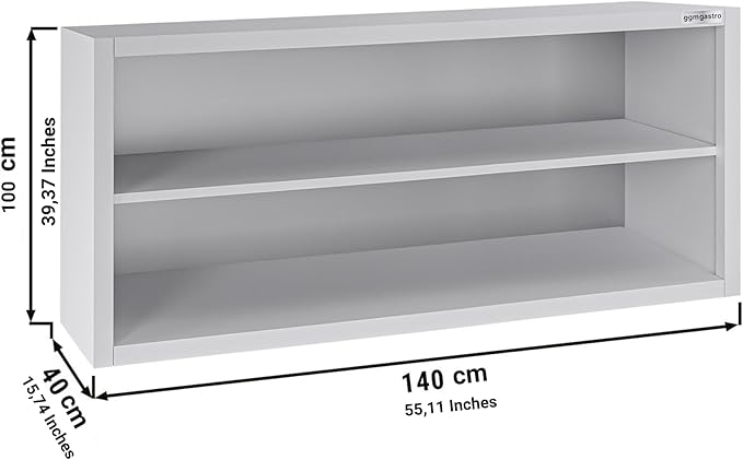 Commercial Kitchen Wall Cabinet for Restaurant and Hotel (55.1x15.7x39.3 Inch)