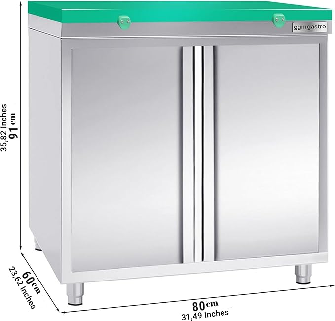 Commercial Work Station for Restaurant, Hotel (31.4x23.6x35.8 Inch)