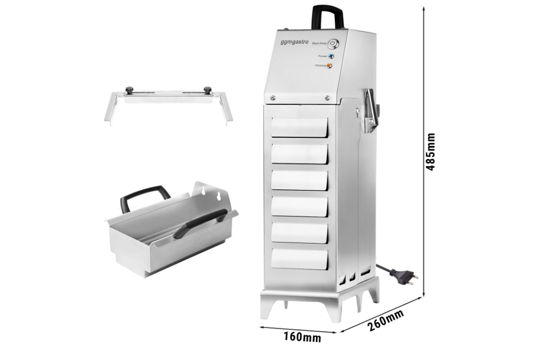 Portable Frying Oil Filter for Deep Fryer 20 liters and above- 80 liters/minutes