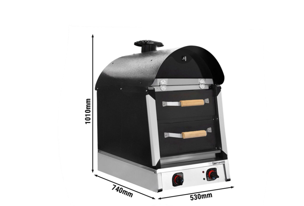 Electric Kumped Potato Oven - Manuel - 3 kW - 2 drawers