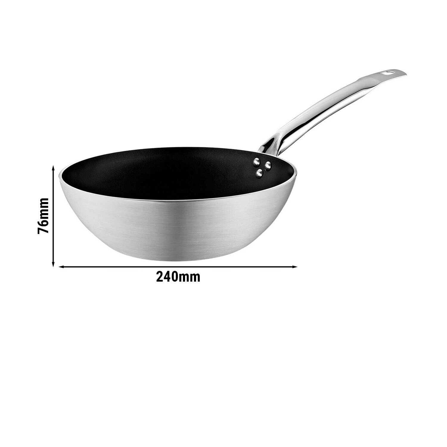 Aluminum Wok Pan - Ø 24 cm