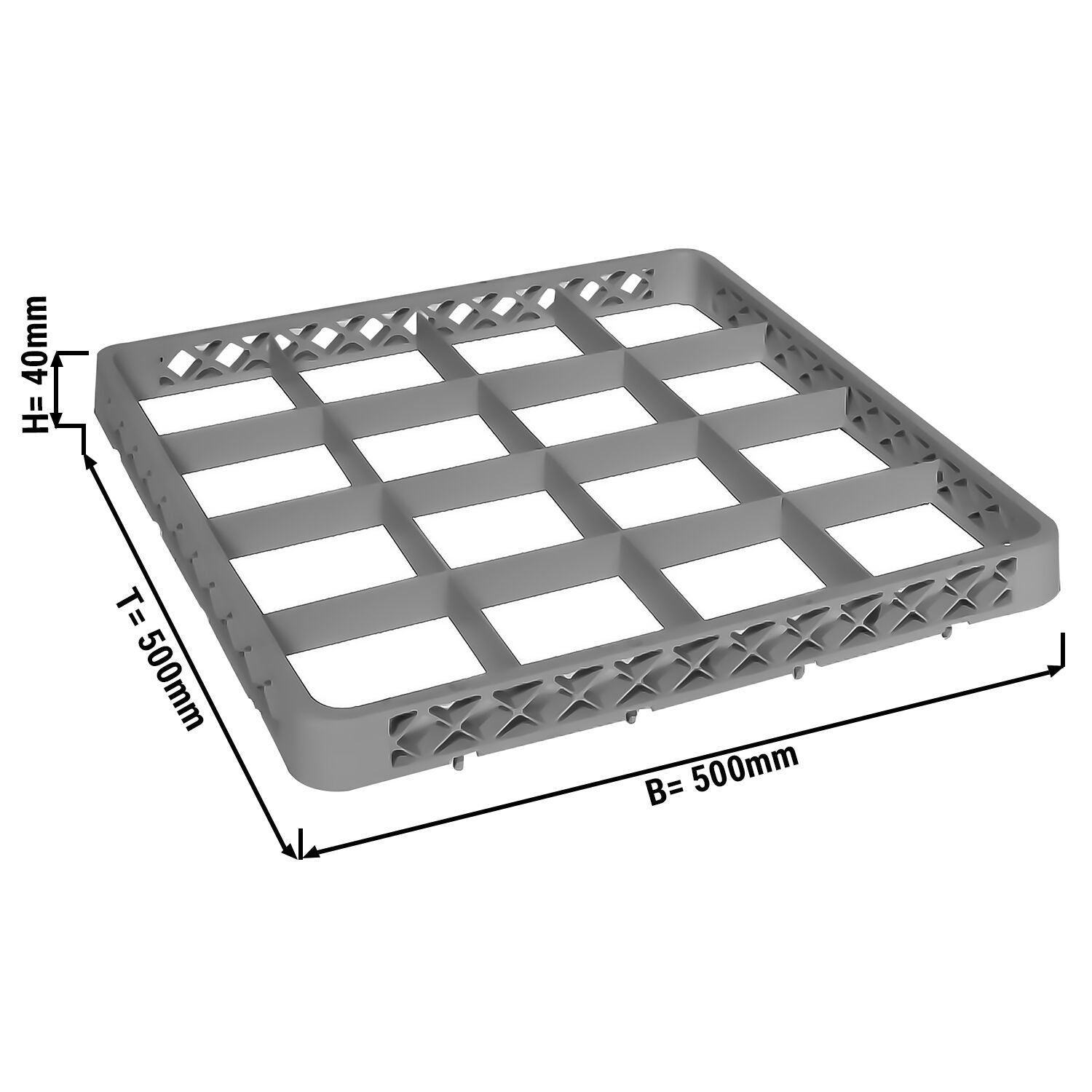 16 compartment basket amplifier - Gray - (6 pieces) - tribeca
