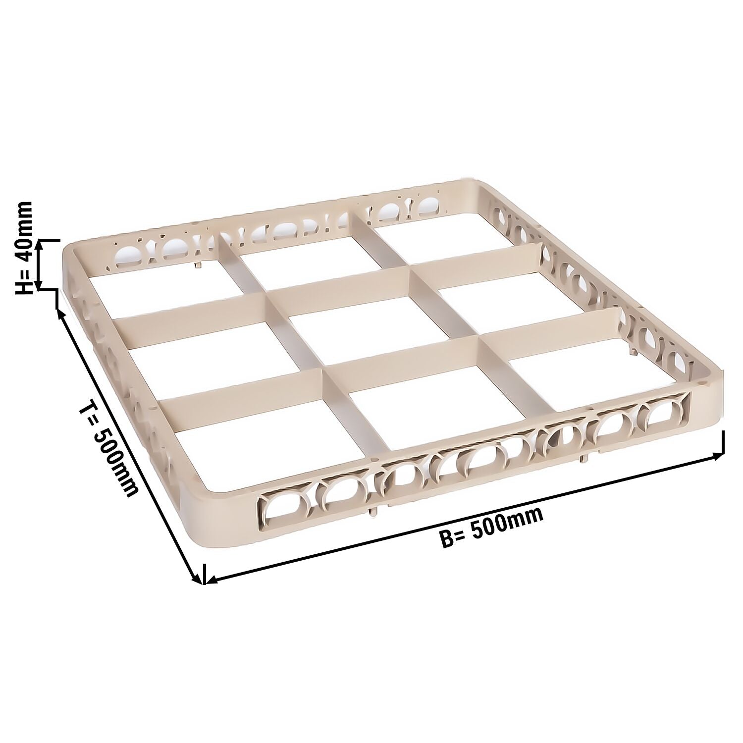 9 compartment basket amplifier - beige - (6 pieces) - tribeca