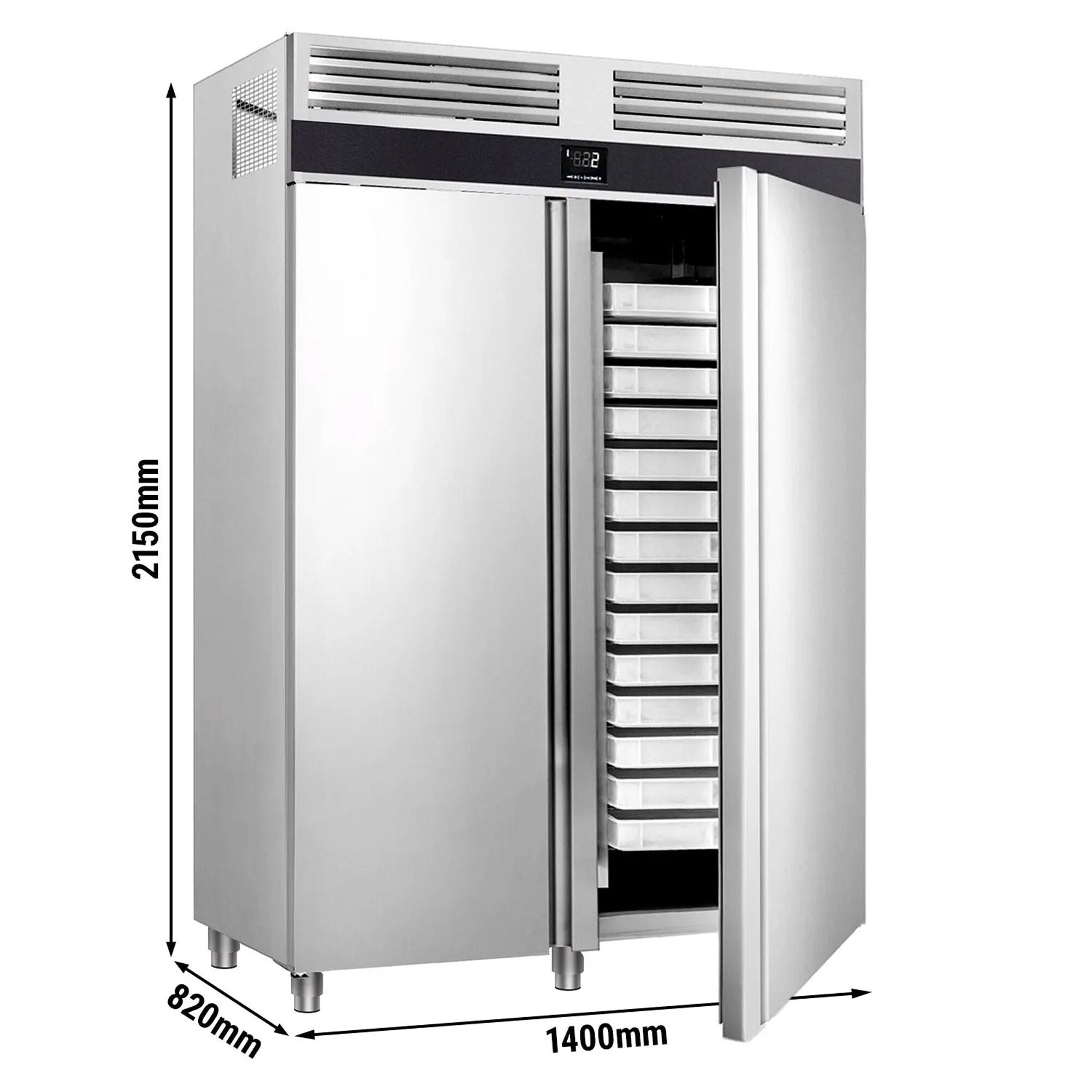 Patisserie Refrigerator Premium - EN 60x40 - 1700 liters - 2 doors