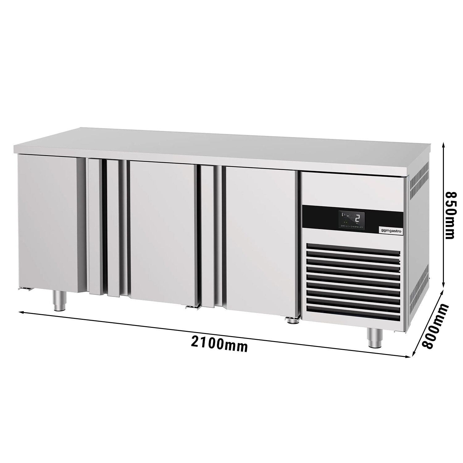 Cools Patisserie bench premıum- 2100x800mm - 3 doors