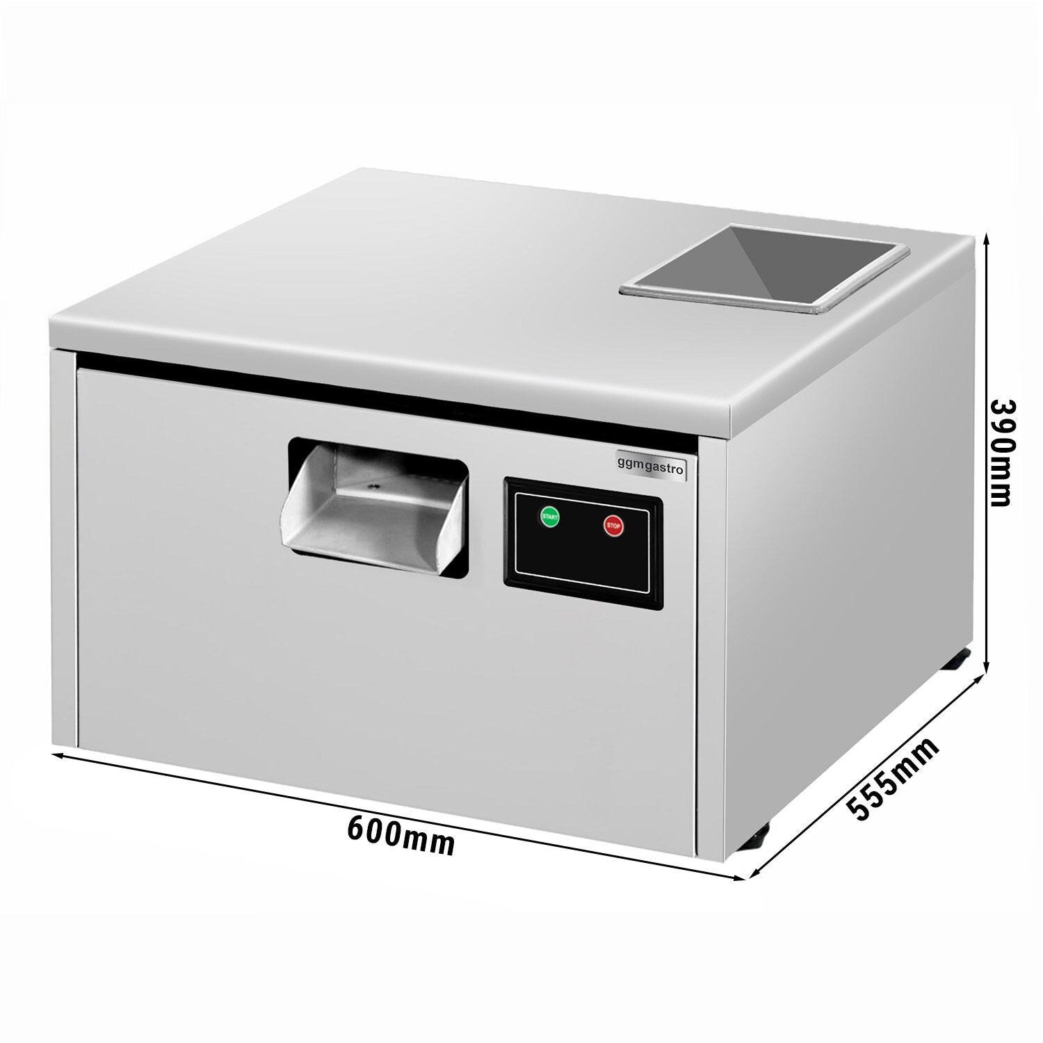 Fork knife polishing machine - 600 watt- uvc lamp - 1 granular filling