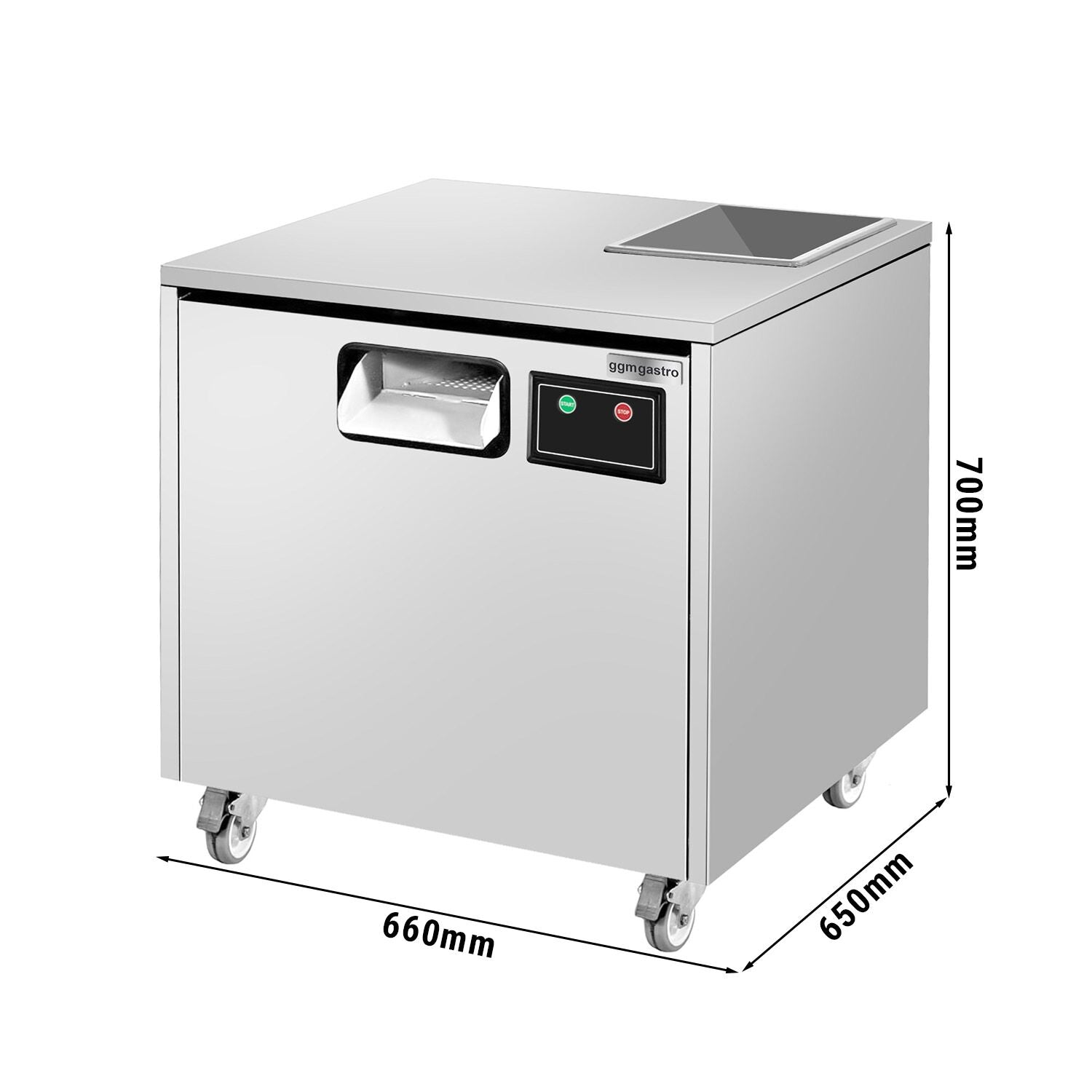 Fork knife spoon polishing machine - 600 watt - Uvc lamp & wheel - 1 granule filling