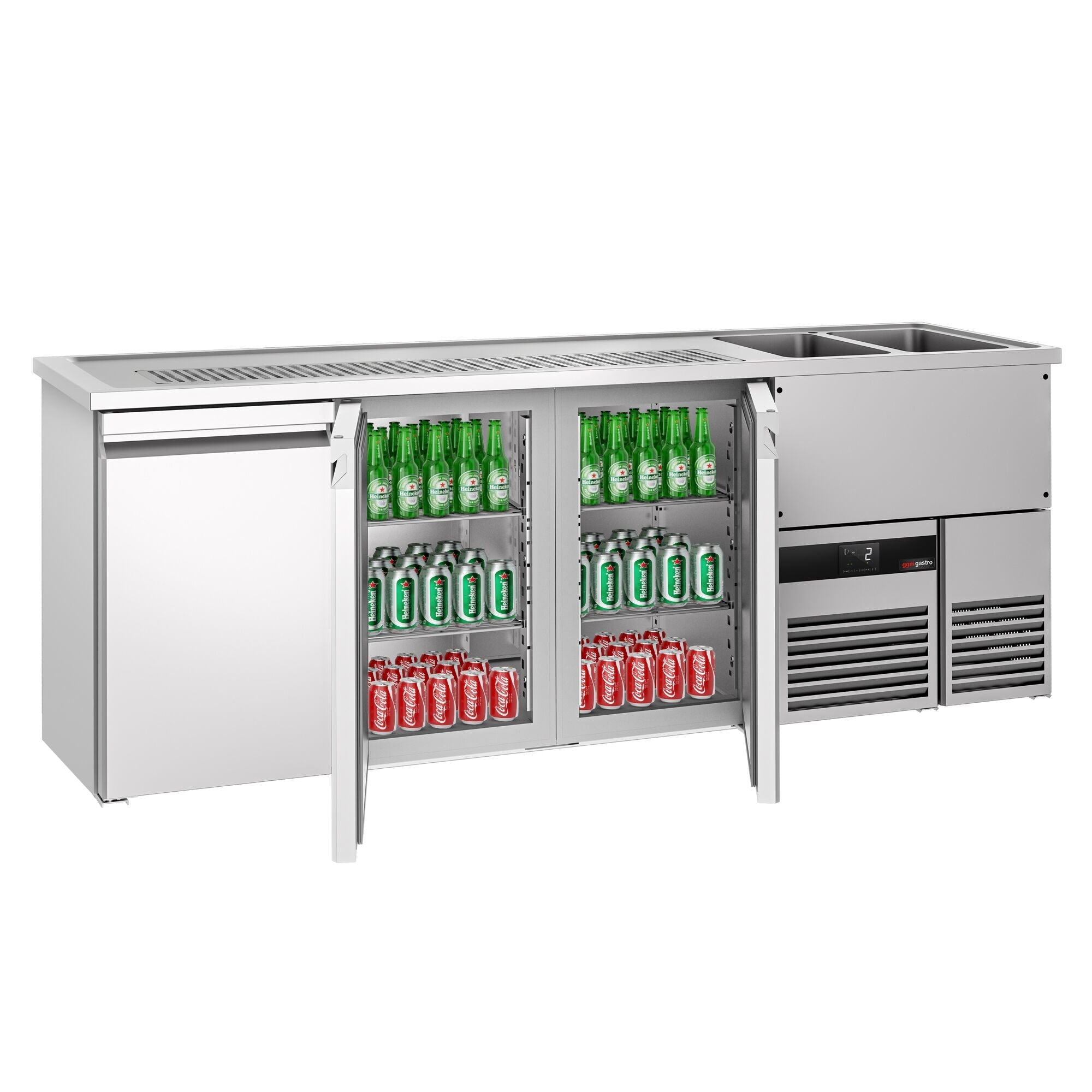 Beer counter premıum - 2500x700mm - 3 doors