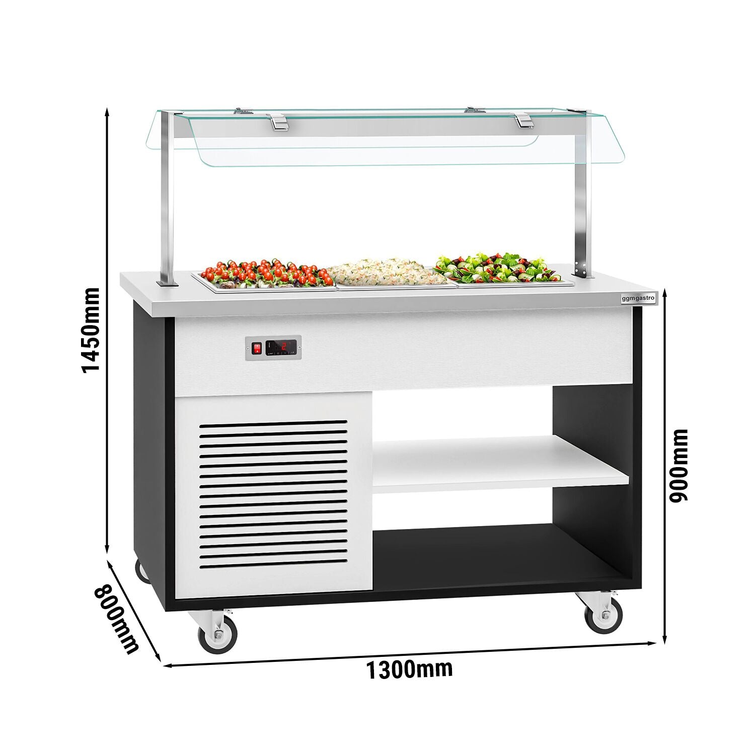Cold Open Buffet counter Danzig - 1300mm - 3x GN for 1/1