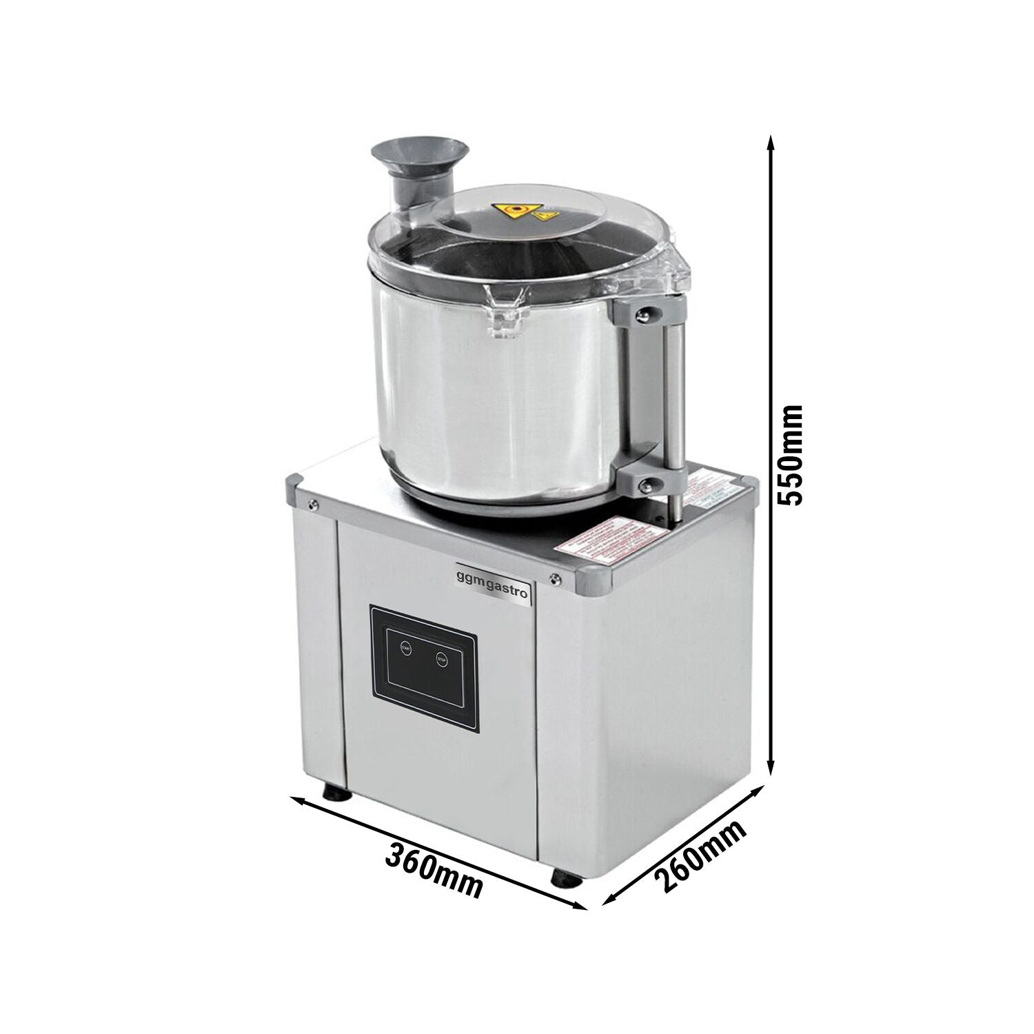 Vegetable joinery - 8 liters - 370 watt - 230 volts - 1400 rpm
