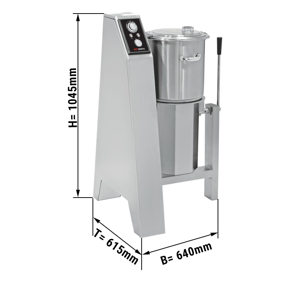 Vegetable joinery/humus machine - 20 liters - 1.5 kW - 400 volts