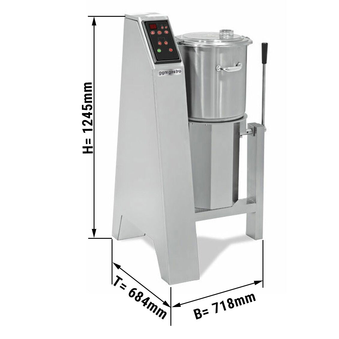 Vegetable joinery/humus machine- 50 liters- 3 kw- 400 volts