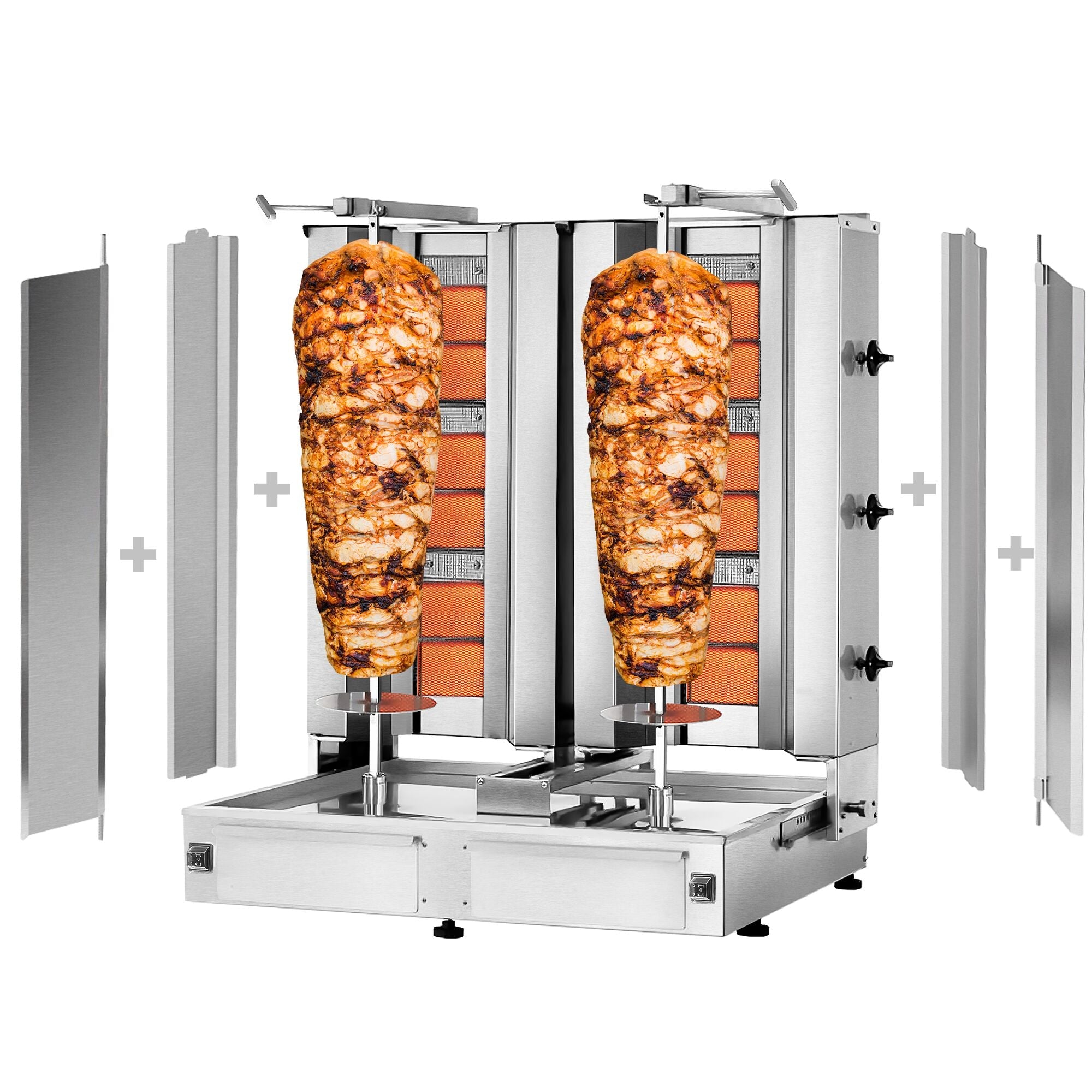 Gasli rotary quarry - 3 + 3 burner - max. 80 kg - including protective sheet and wings