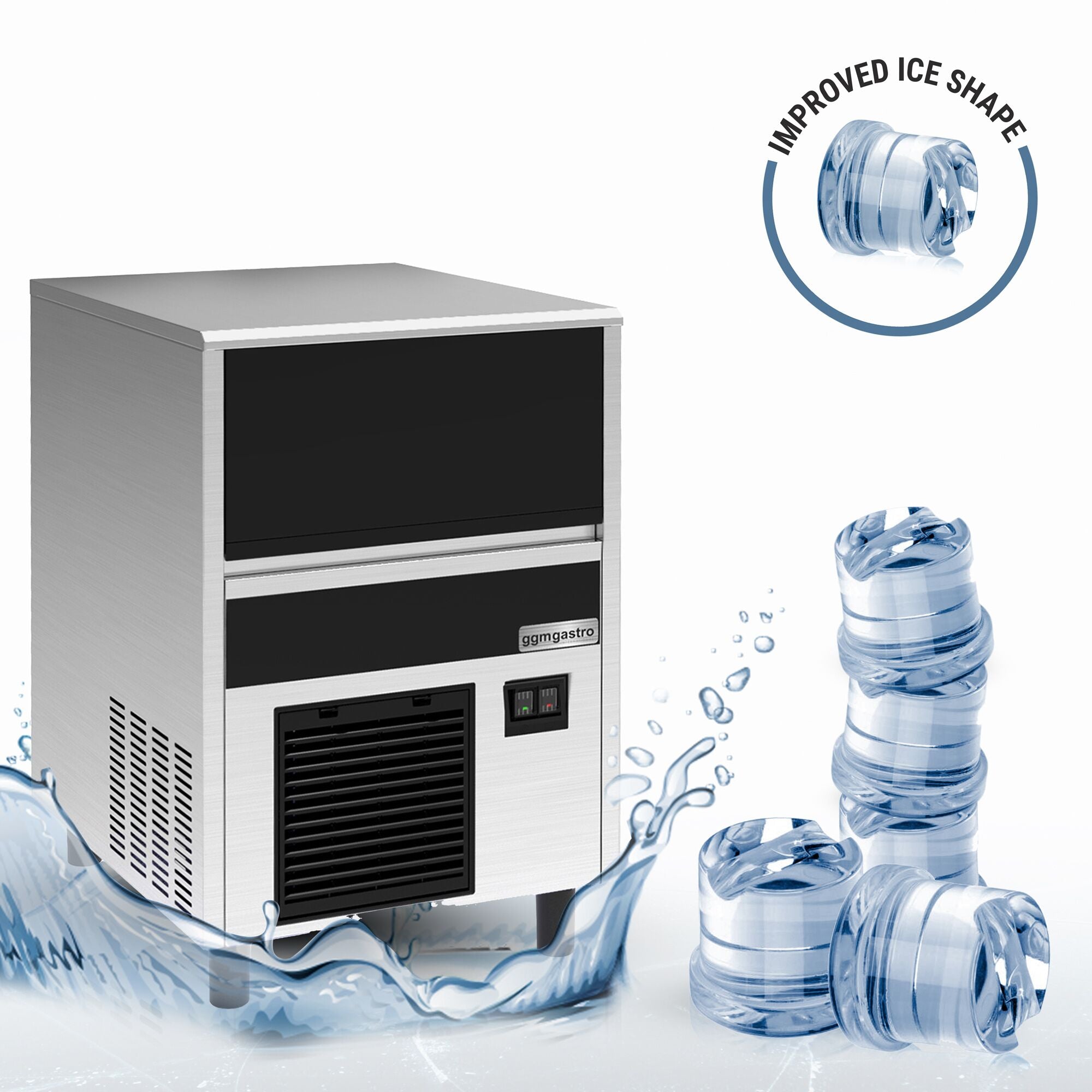Ice Machine - Cylinder- 37 kg / 24 h