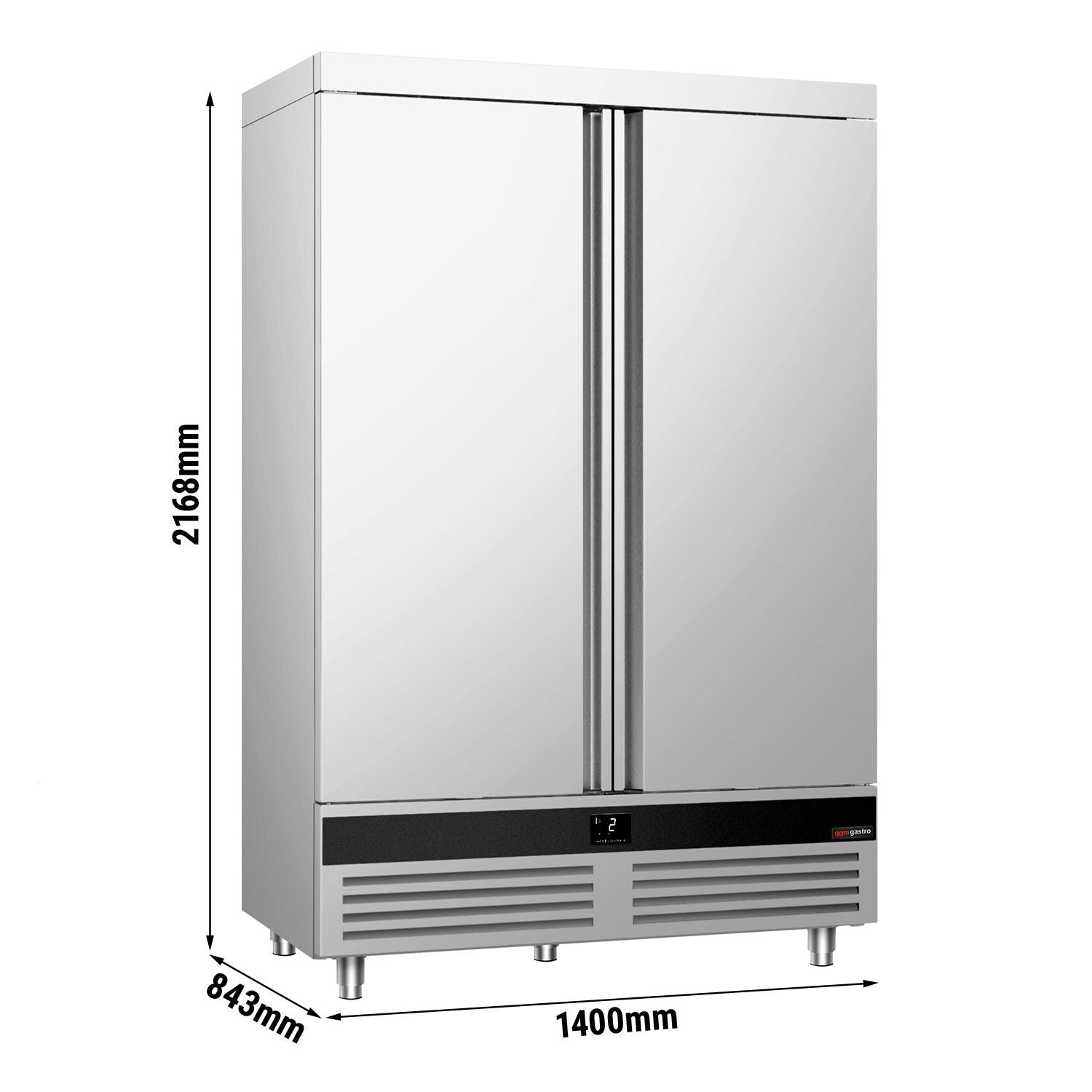 Refrigerator Premium - GN 2/1 - 1400 liters - 2 doors