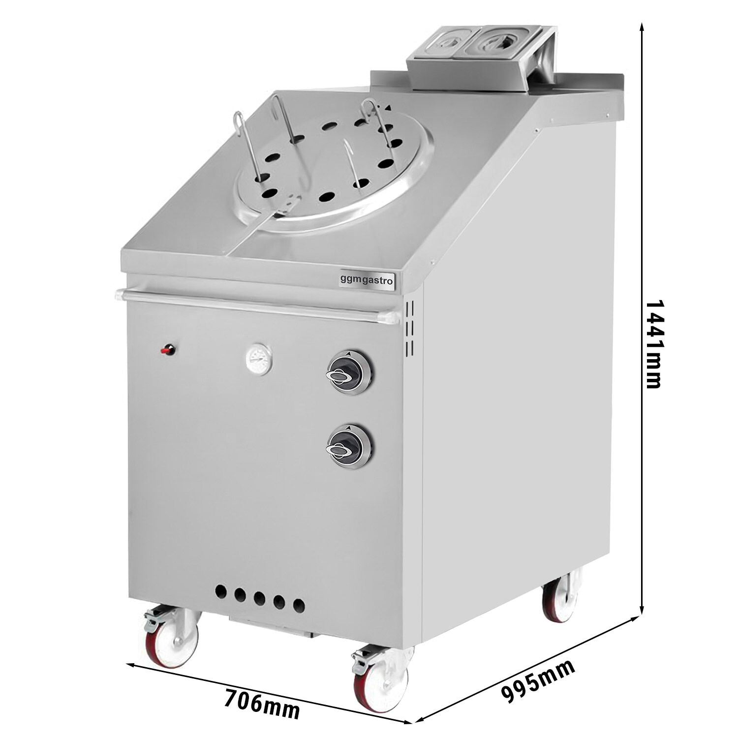 Gasli Tandoor Oven - 706 x 1441 mm