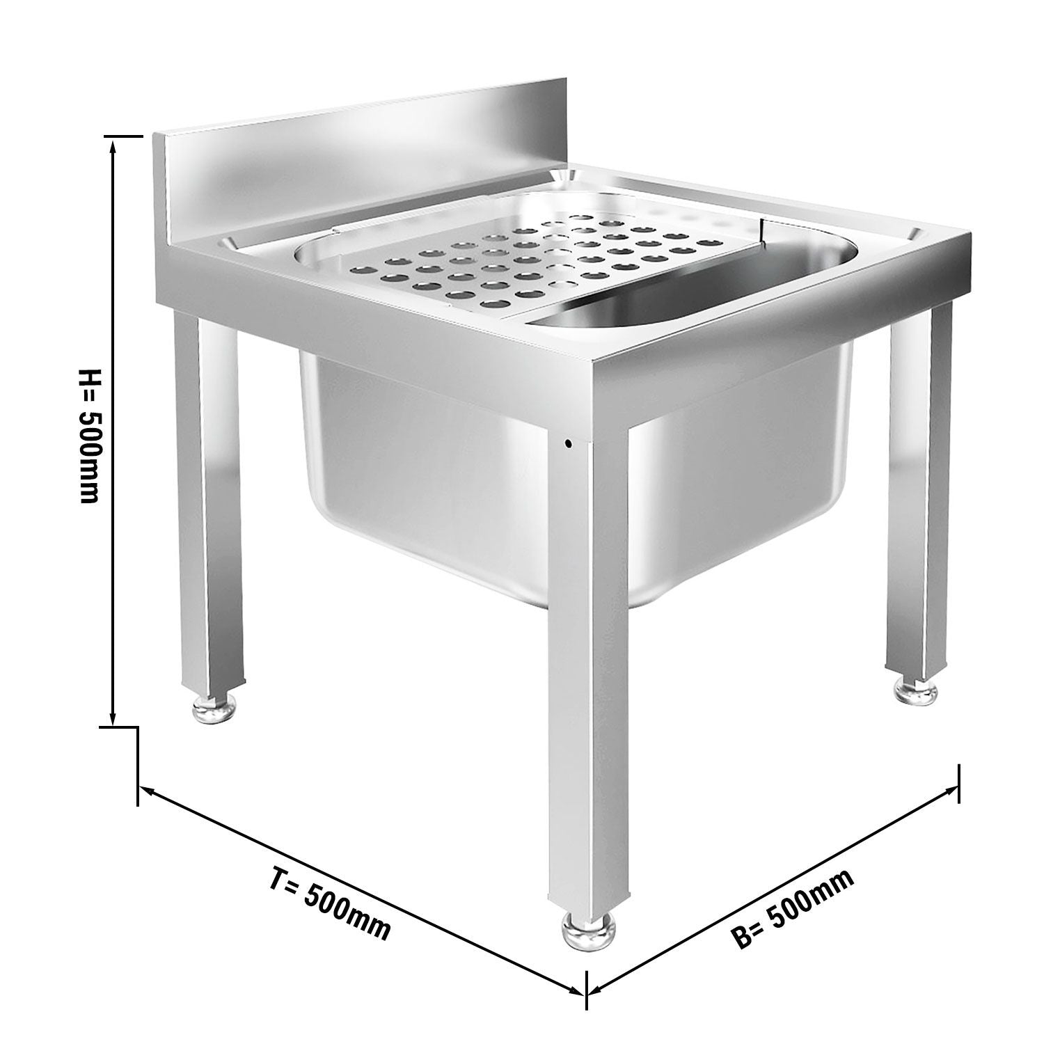 Adjustable drip grilled sink