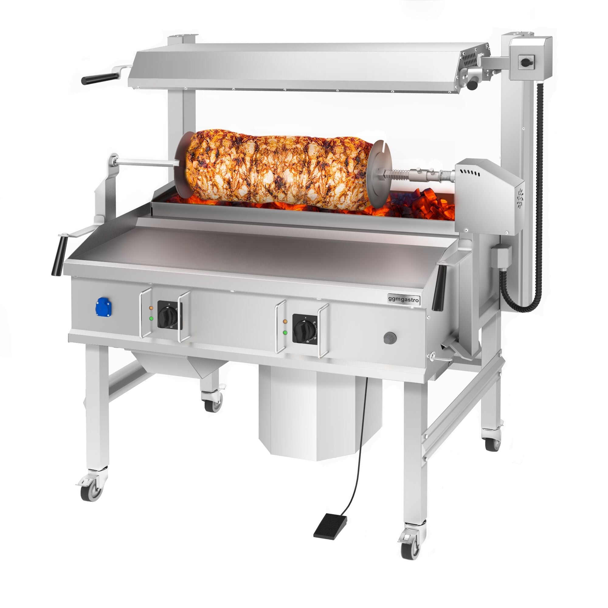 Cağ Kebap Machine - 14 KW - Horizontal - Stand Device