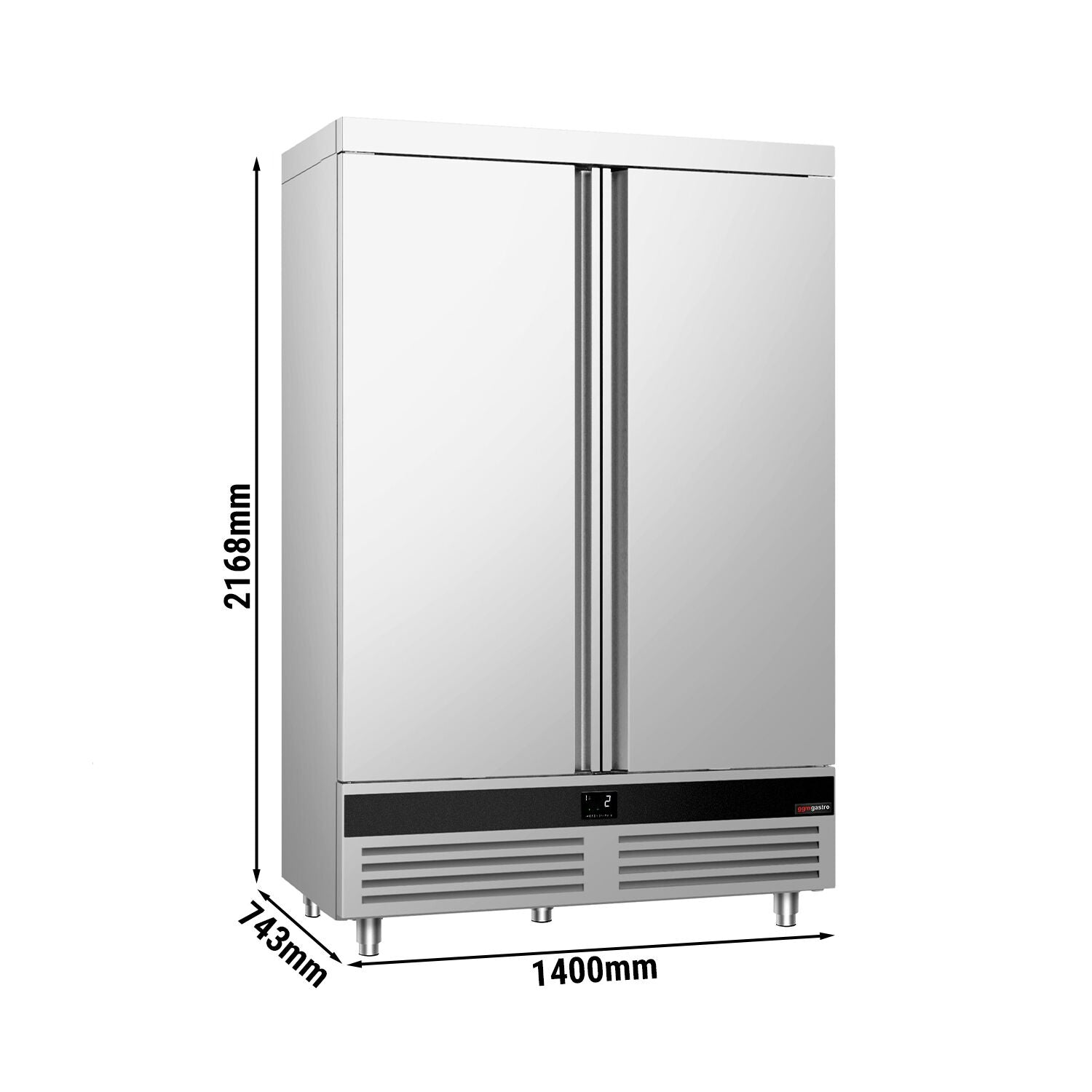 Refrigerator Stainless Steel -1400 Liter - 2 Doors