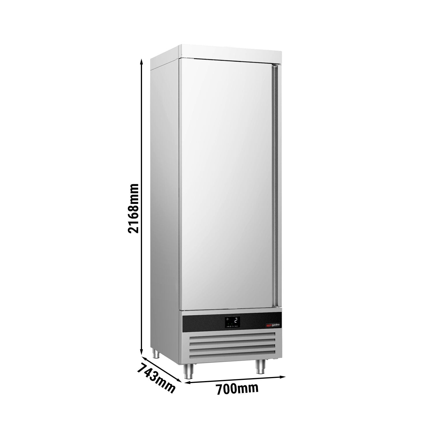 Fridge stainless steel -700 liters - 1 door