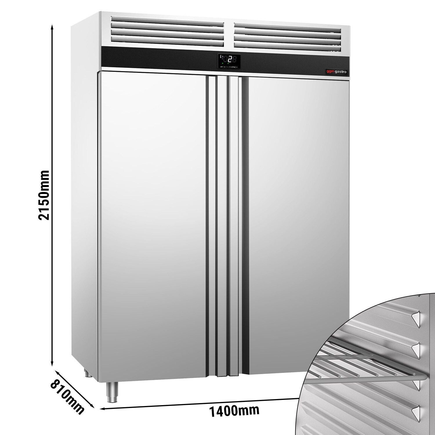 Refrigerator PremIum- Gn 2/1 - 1400 liters - 2 doors