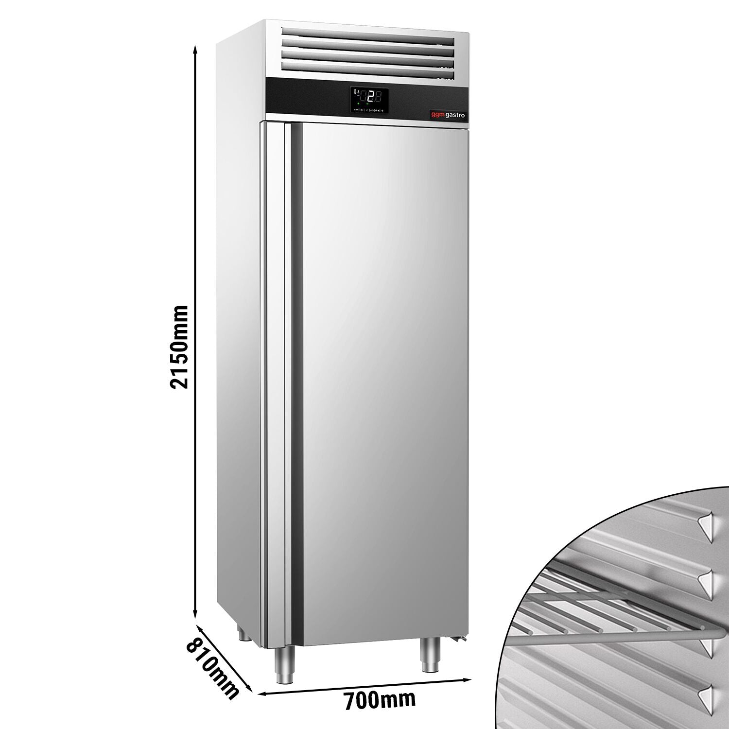 Refrigerator Premium - GN 2/1 - 700 liters - 1 door