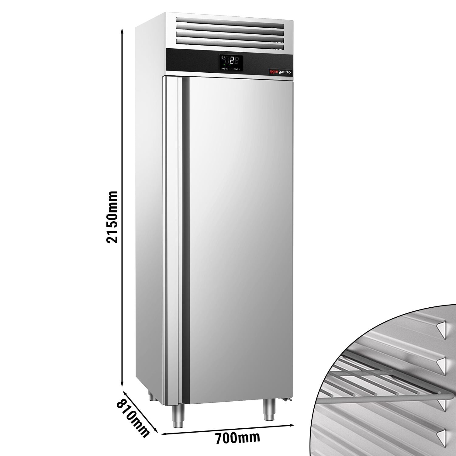Refrigerator Premium - GN 2/1 - 700 liters - 1 door