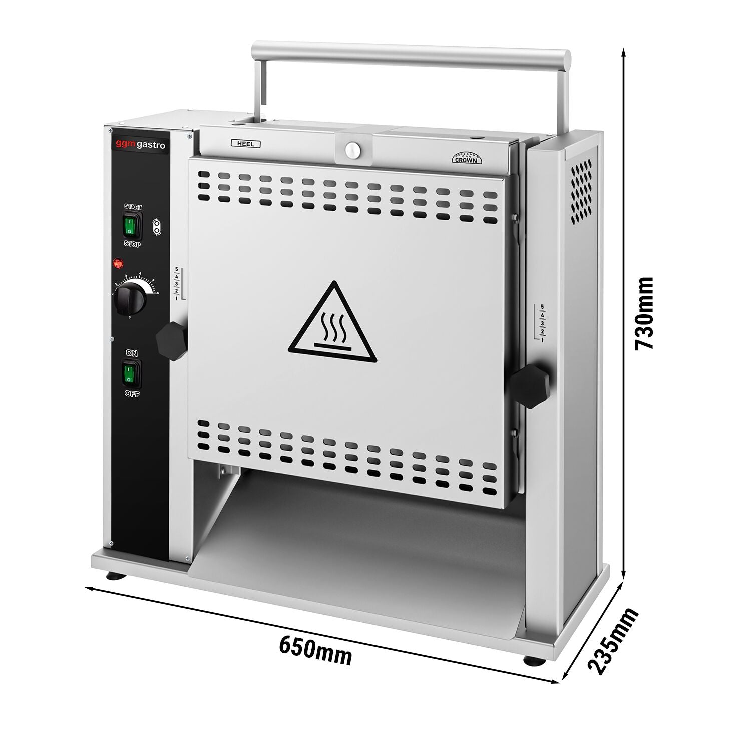 Bread with manual conveyor for Burger and Hot Dog