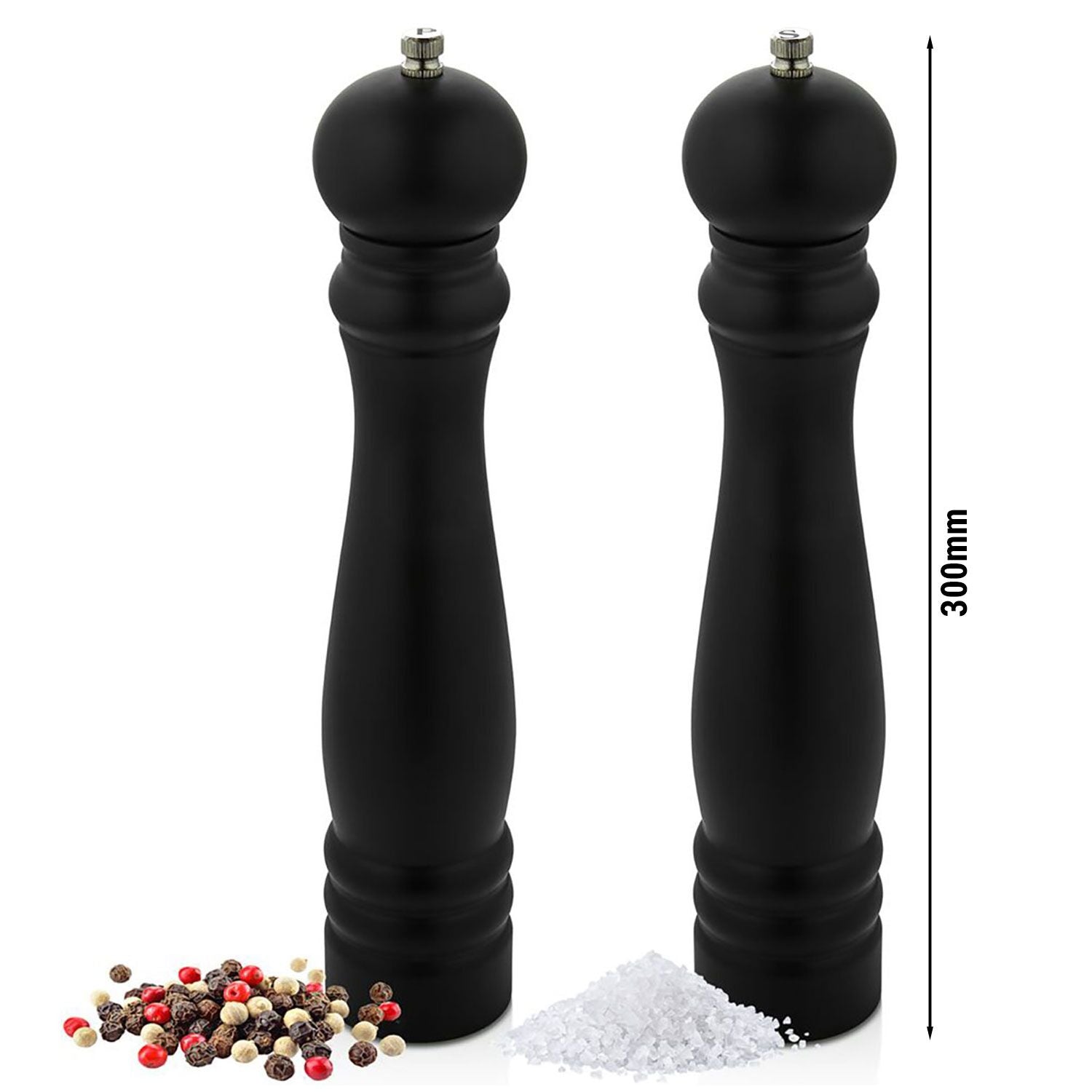 Salt and pepper mill set - height: 300mm