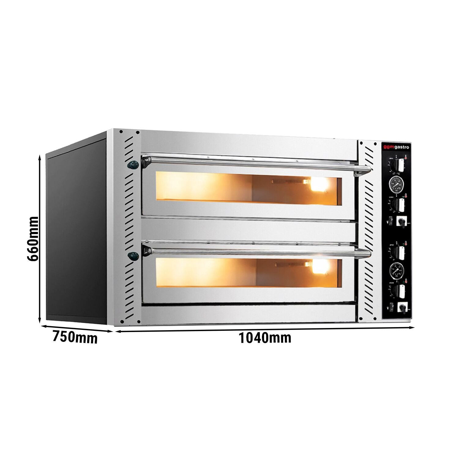 Electric Pizza Oven 4+4x 30 cm (Full Fire Call) - Manuel