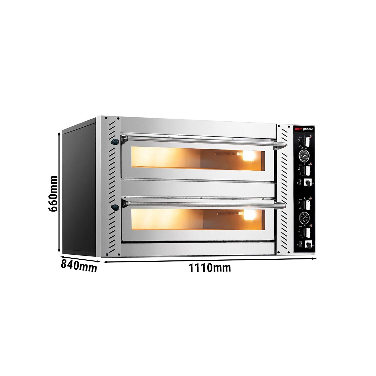 Electric Pizza Oven 4+4x 34 cm - Manuel