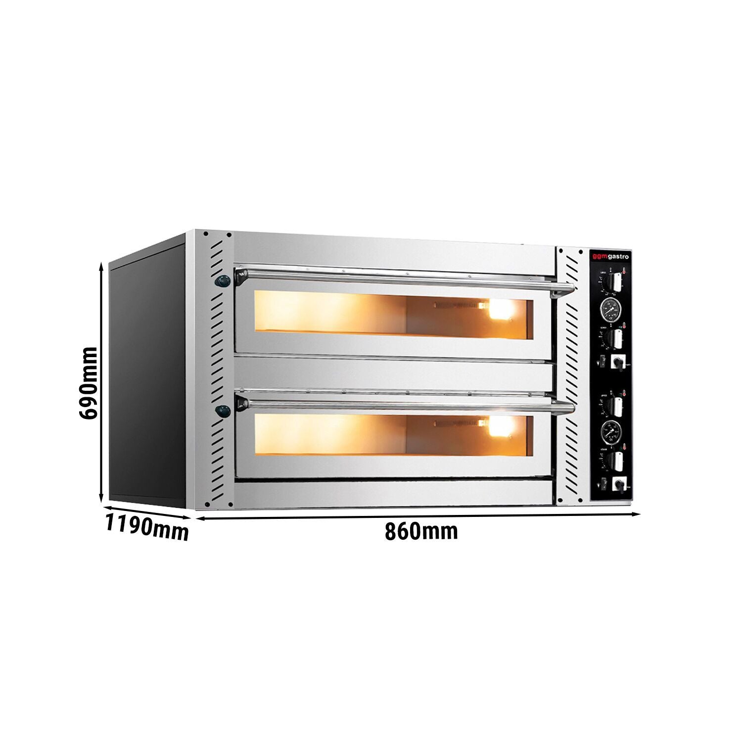 Electric Pizza Oven 6+6x 30 cm (Deep) - Manual