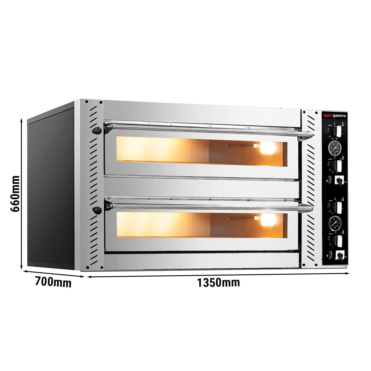 Electric Pizza Oven 6+6x 30 cm (Full Fire Kill) - Manuel