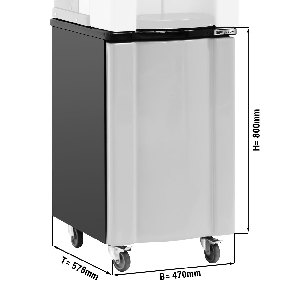 Lower stand for orange squeezing - gray