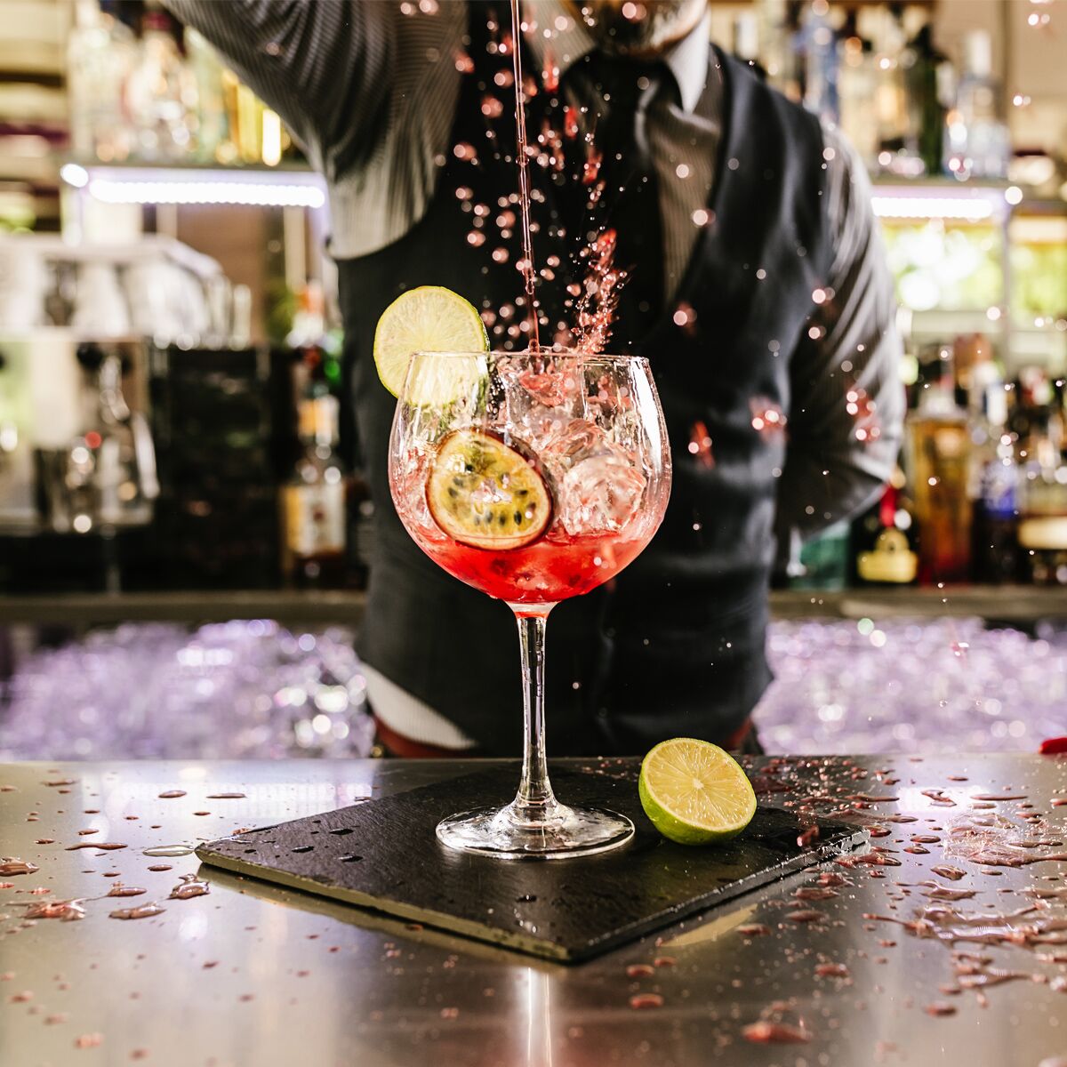 Bar type & soft drink refrigerator Premium- 2690x600mm - 8 drawer 1/2, back and telve bucket