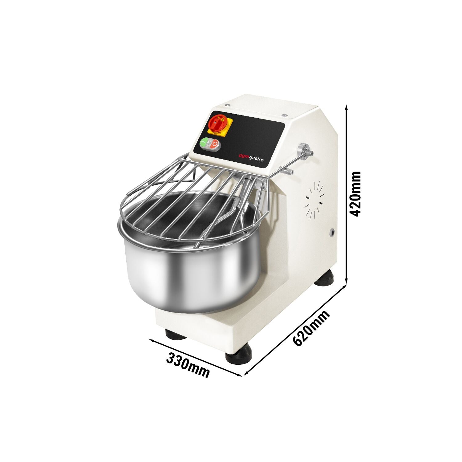 Dough kneading machine - 16 liters / 5 kg - fixed chamber - 230 V