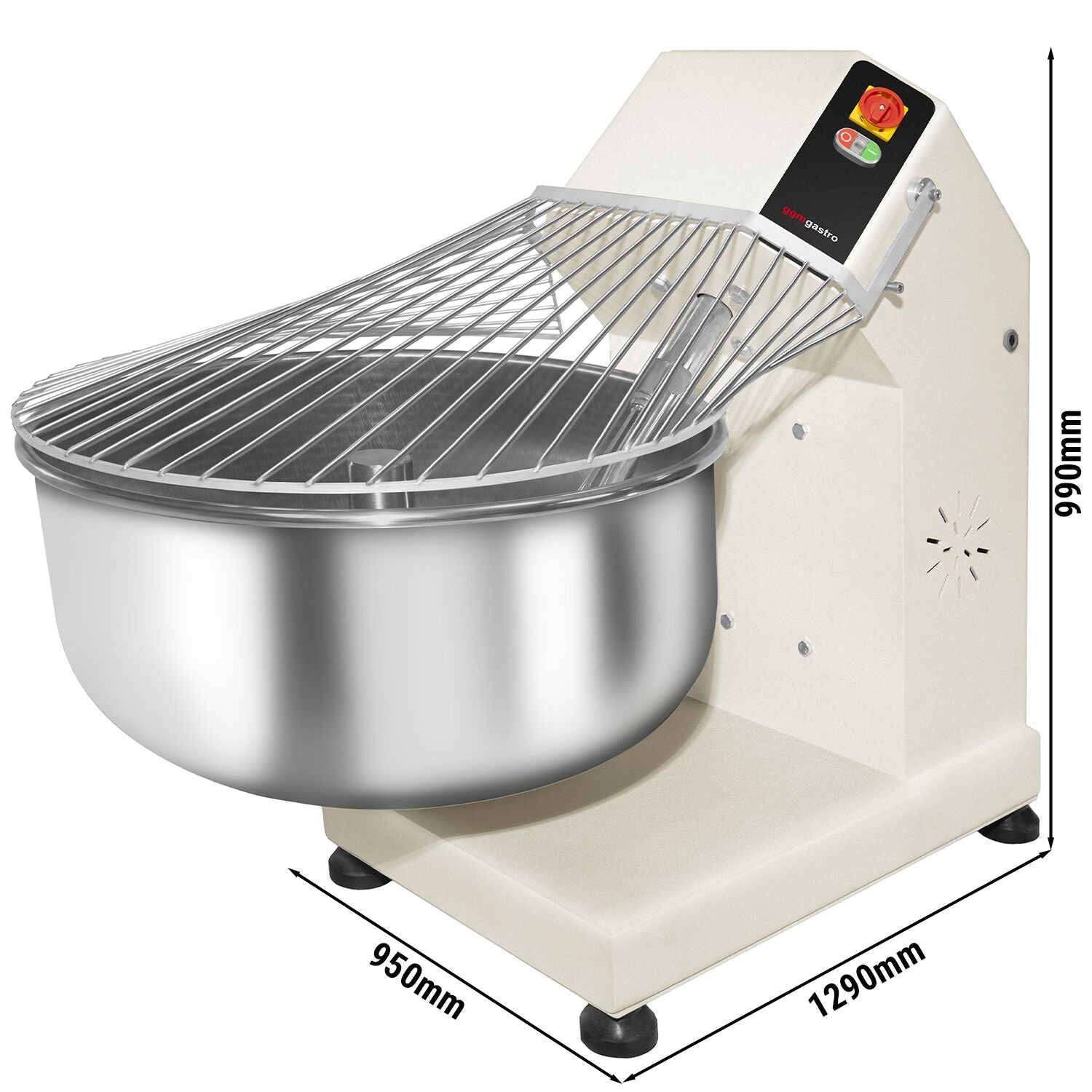 Dough kneading machine - 160 liters / 100 - fixed chamber kg - 400 V