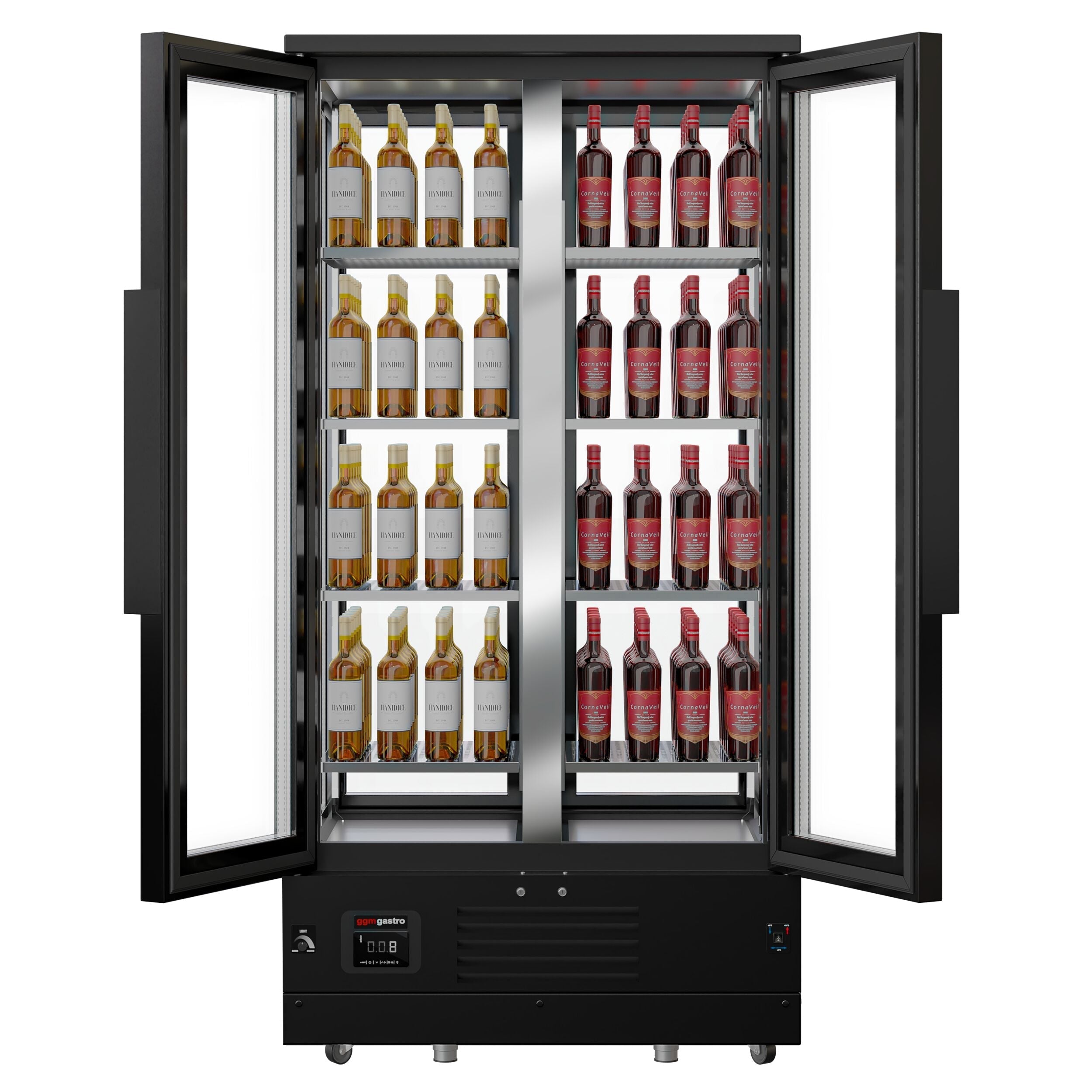 Red Type Wine Refrigerator - 1 Climate Area - Max. 128 bottles