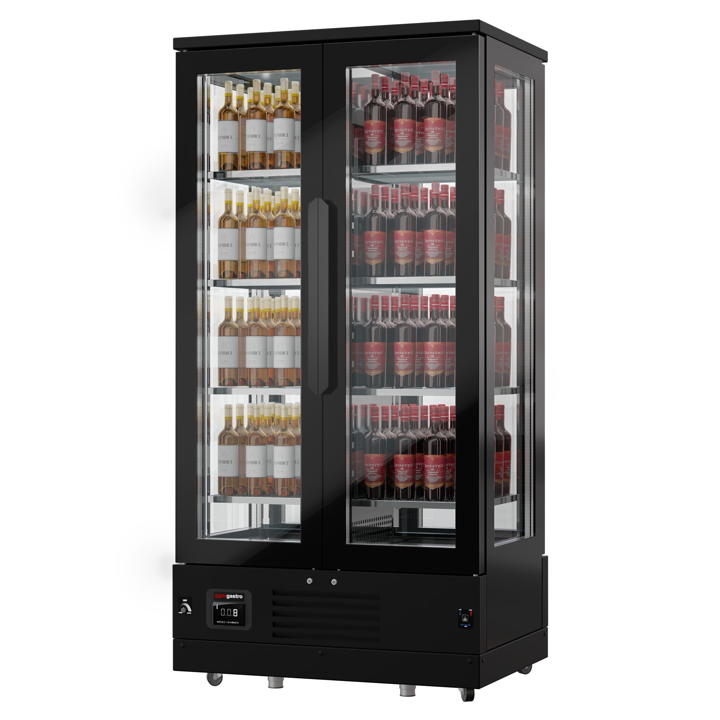 Red Type Wine Refrigerator - 1 Climate Area - Max. 128 bottles