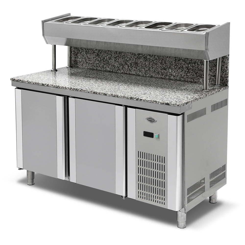 Granite Pizza and Salad Refrigerator - 2 Doors - 300 Lt - EMPERO