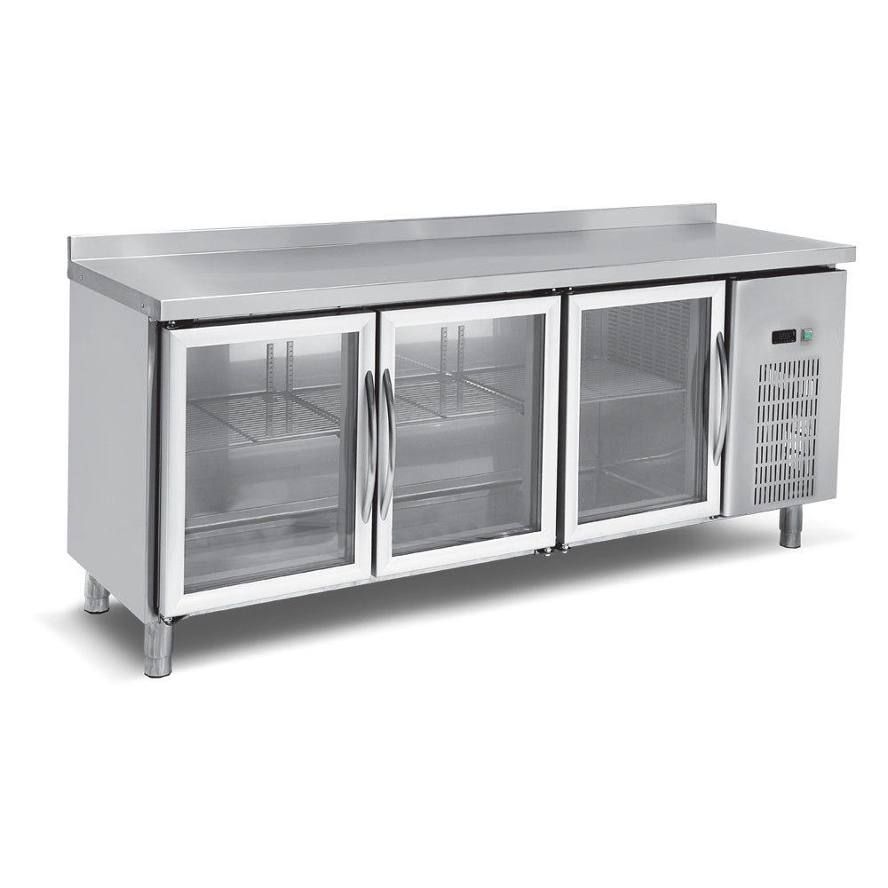 Glass counter type refrigerator - 3 -door - 500 lt - impero