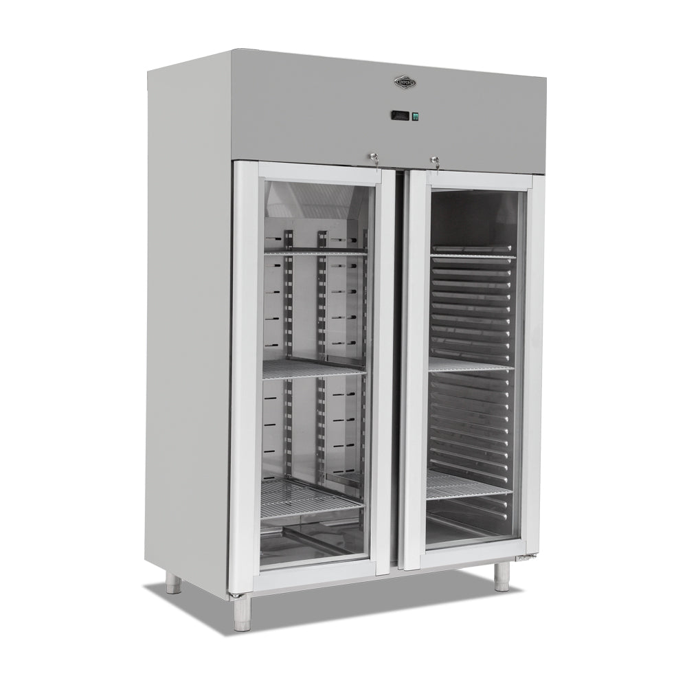Glass Door upright type refrigerator - double door - impero
