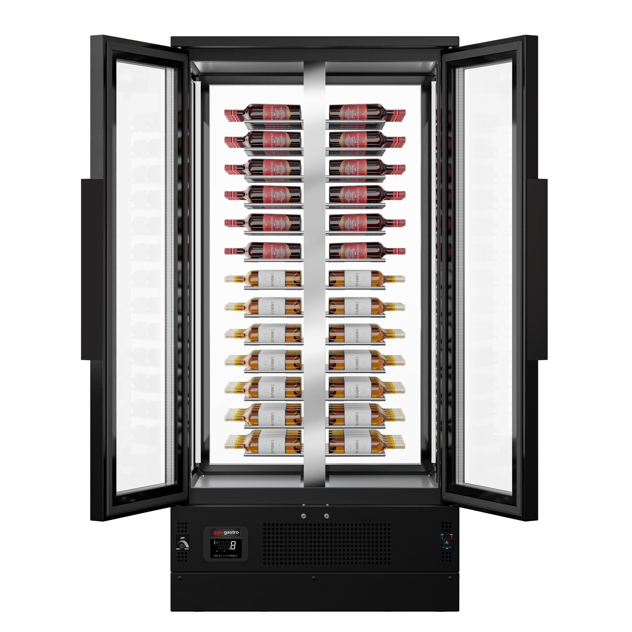 Red Type Wine Refrigerator - 1 Climate Regional - 120 Lt - Max. 104 bottles
