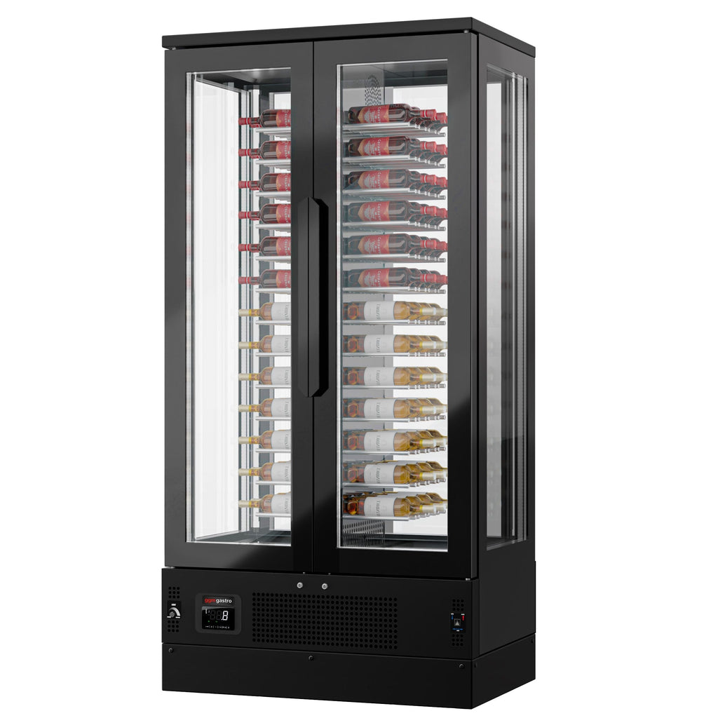 Red Type Wine Refrigerator - 1 Climate Regional - 120 Lt - Max. 104 bottles