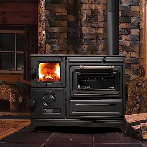 Cast Iron Stove with Oven - Cast Iron Fireplace