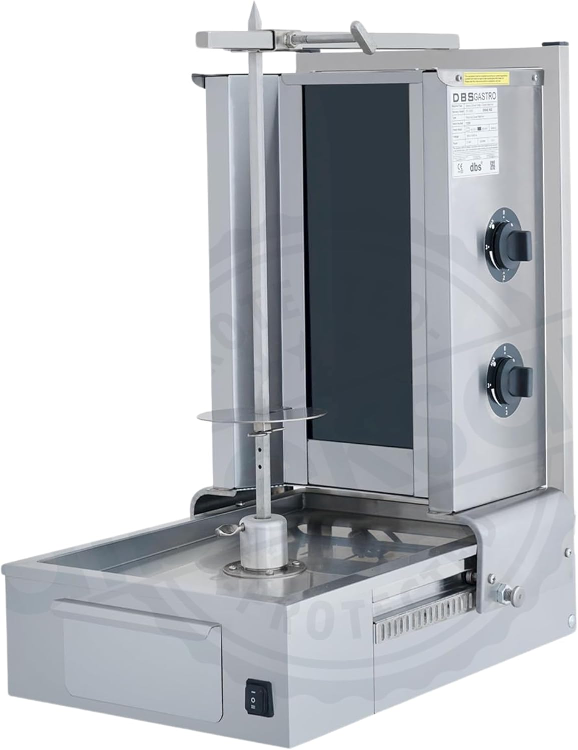 Doner Kebab Machine 2 Resistance Electric Vertical Grill Cooker