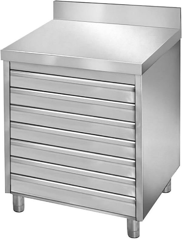 Stainless Steel Drawer Cabinet for Pizza and Bread Dough (35.4x27.5x37.4 Inch)