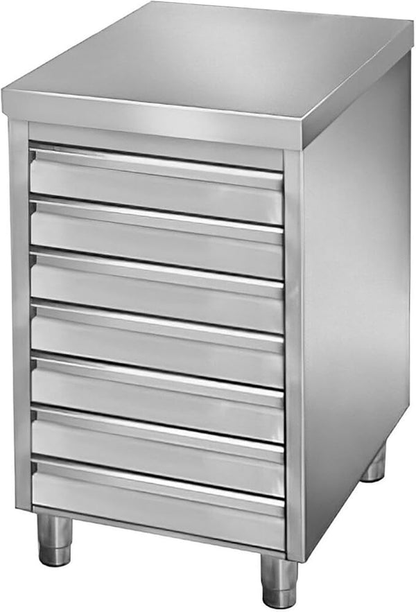 Stainless Steel Drawer Cabinet for Pizza and Bread Dough (19.6x27.5x37.4 Inch)